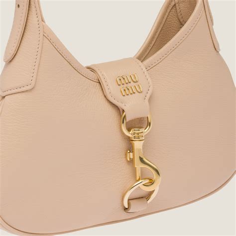 miu miu madras handbag|Sand Beige Madras Leather Hobo Bag .